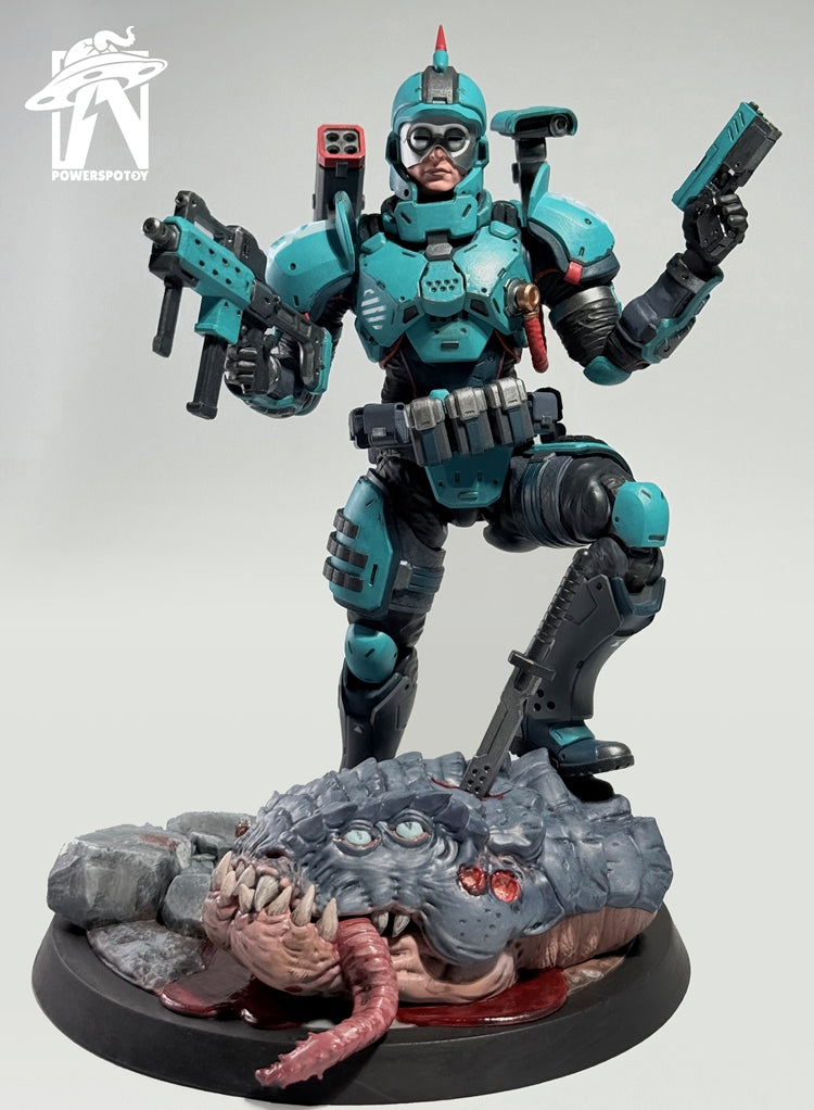 Powerspotoy 1/12 Xpedion Silver Lightning Special Operations Force Tactical Soldier