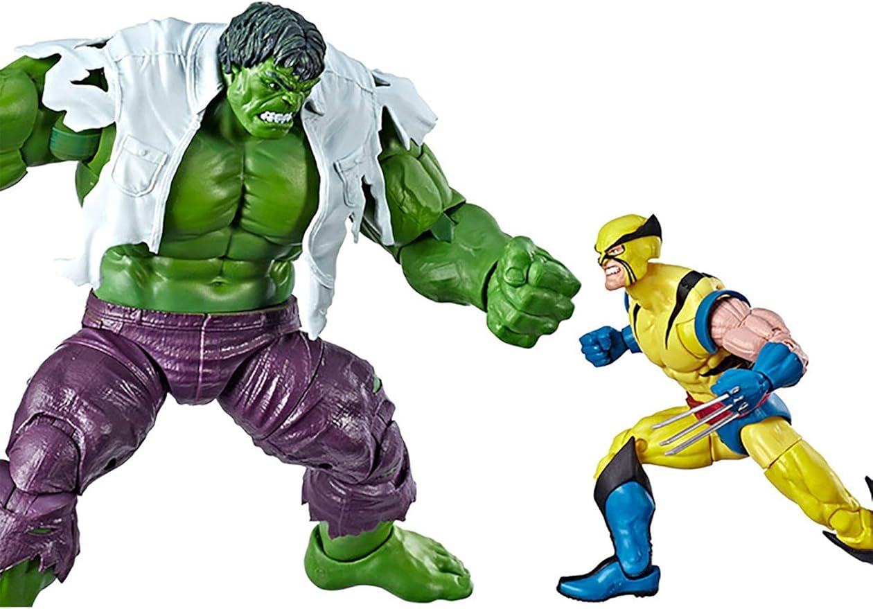 Marvel Legends 80th Anniversary Wolverine and Hulk 6-Inch Action Figures - **Exclusive**