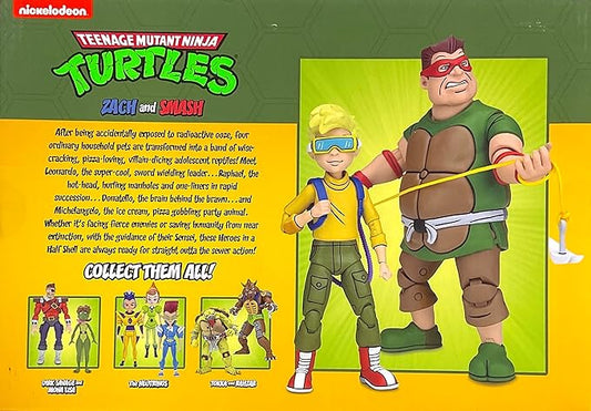 NECA Teenage Mutant Ninja Turtles 7" Scale Zach & Smash Collectible Action Figures Set