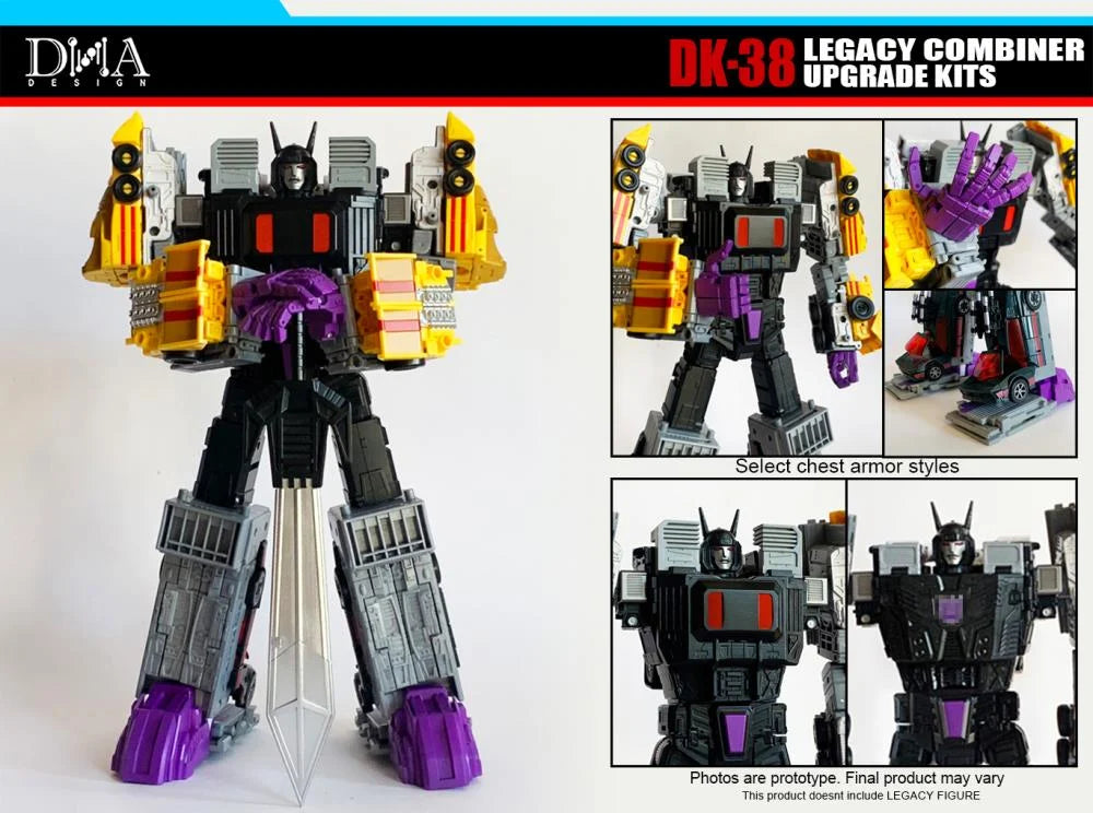 Transformers Legacy Stunticons Set of 5 + DK-38 Upgrade Kit