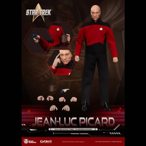Dynamic 8-ction Heroes Figures - Star Trek VII: Generations (1994 Movie) - DAH-129P Jean-Luc Picard