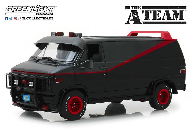 THE A-TEAM TV SERIES 1/18 SCALE 1983 GMC VANDURA