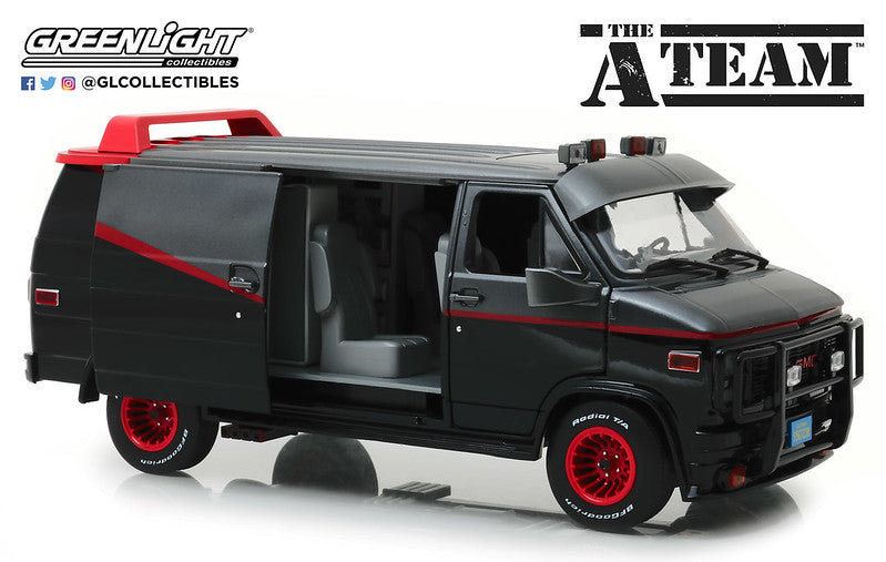 THE A-TEAM TV SERIES 1/18 SCALE 1983 GMC VANDURA