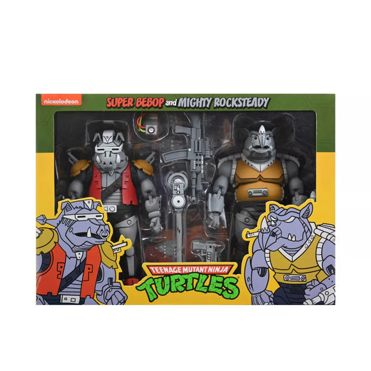 NECA Teenage Mutant Ninja Turtles Super Bebop and Mighty Rocksteady 7" Action Figures - 2pk (Target Exclusive)