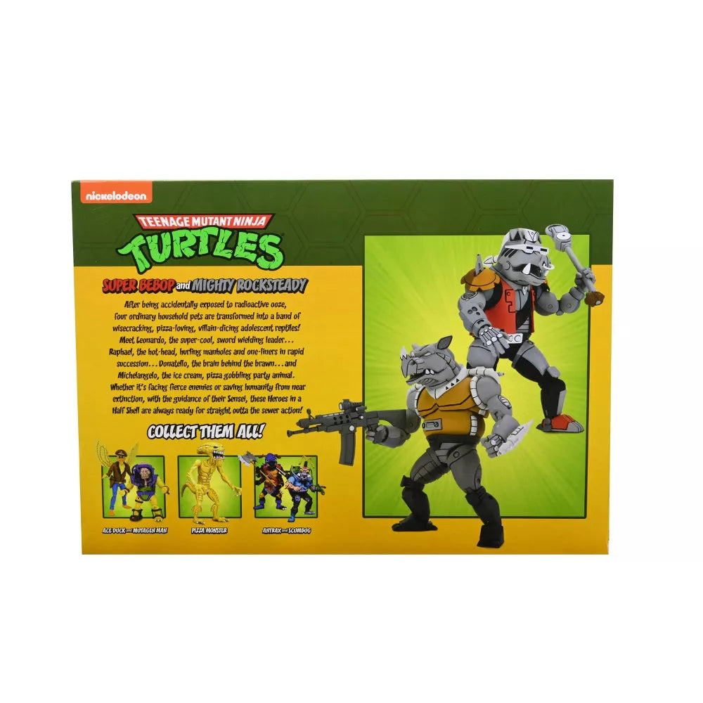 NECA Teenage Mutant Ninja Turtles Super Bebop and Mighty Rocksteady 7" Action Figures - 2pk (Target Exclusive)