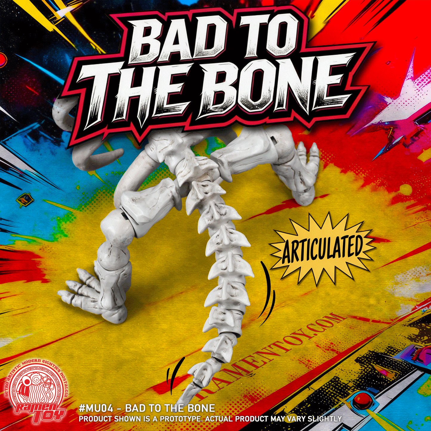 BAD TO THE BONE Ramen Toy