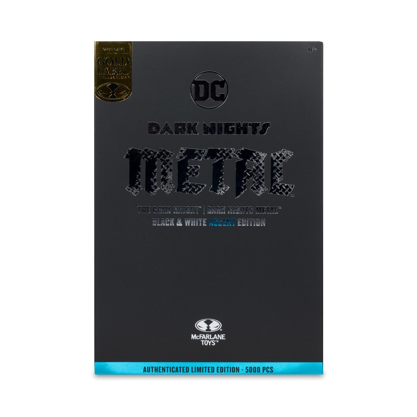 DC MULTIVERSE 7" - THE GRIM KNIGHT (DARK NIGHTS METAL) BLACK & WHITE ACCENT GOLD LABEL