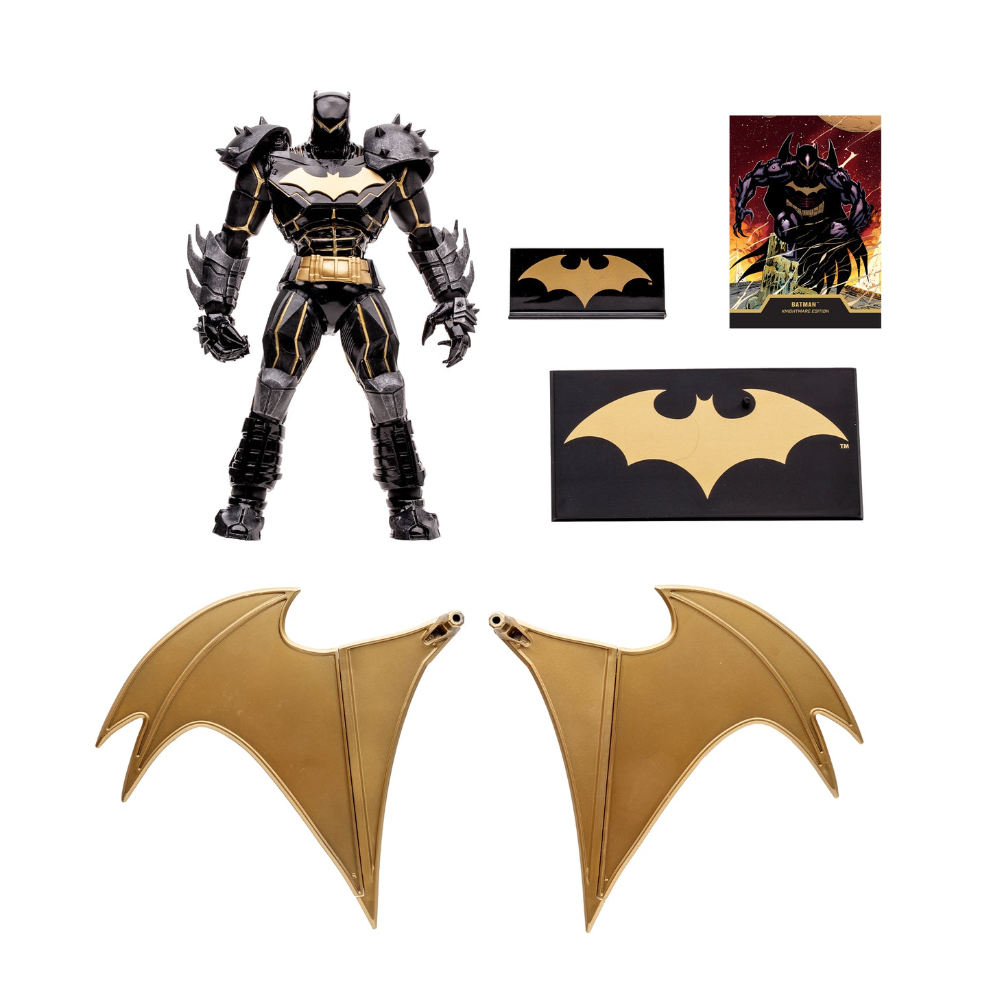 DC MULTIVERSE 7"-BATMAN HELLBAT KNIGHTMARE GOLD LABEL