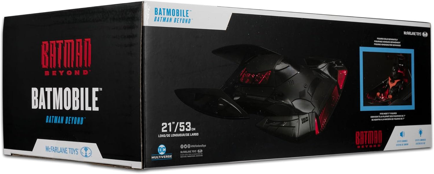 DC MULTIVERSE 7" SCALE VEHICLES - BATMOBILE WITH Lights & Sound (BATMAN BEYOND) *Amazon Exclusive*