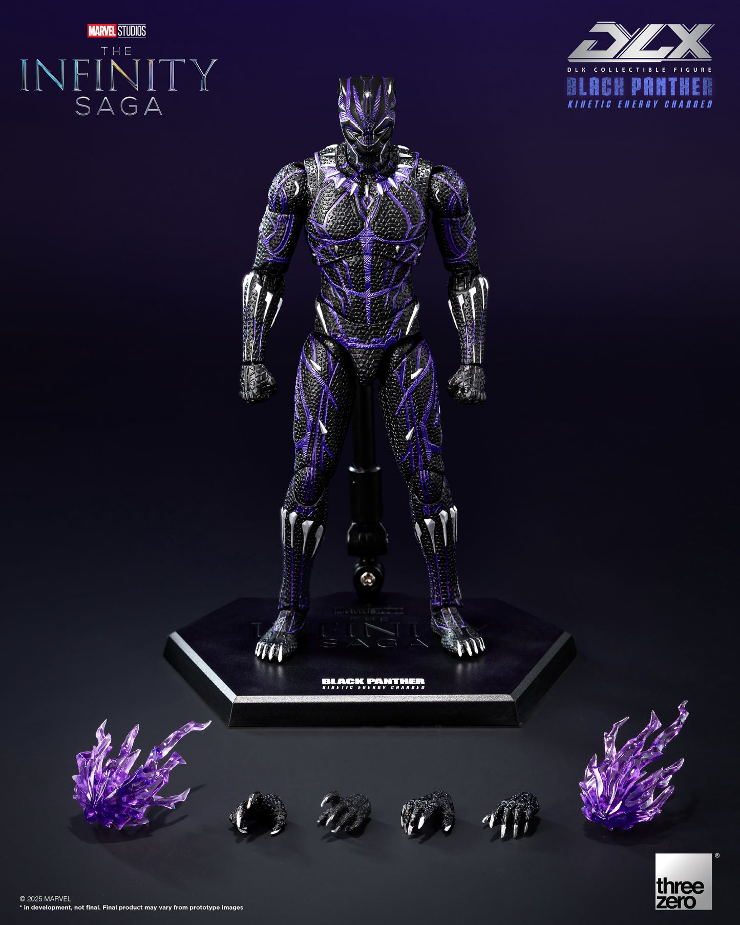 MARVEL STUDIOS INFINITY SAGA DLX BLACK PANTHER CHARGED Figure