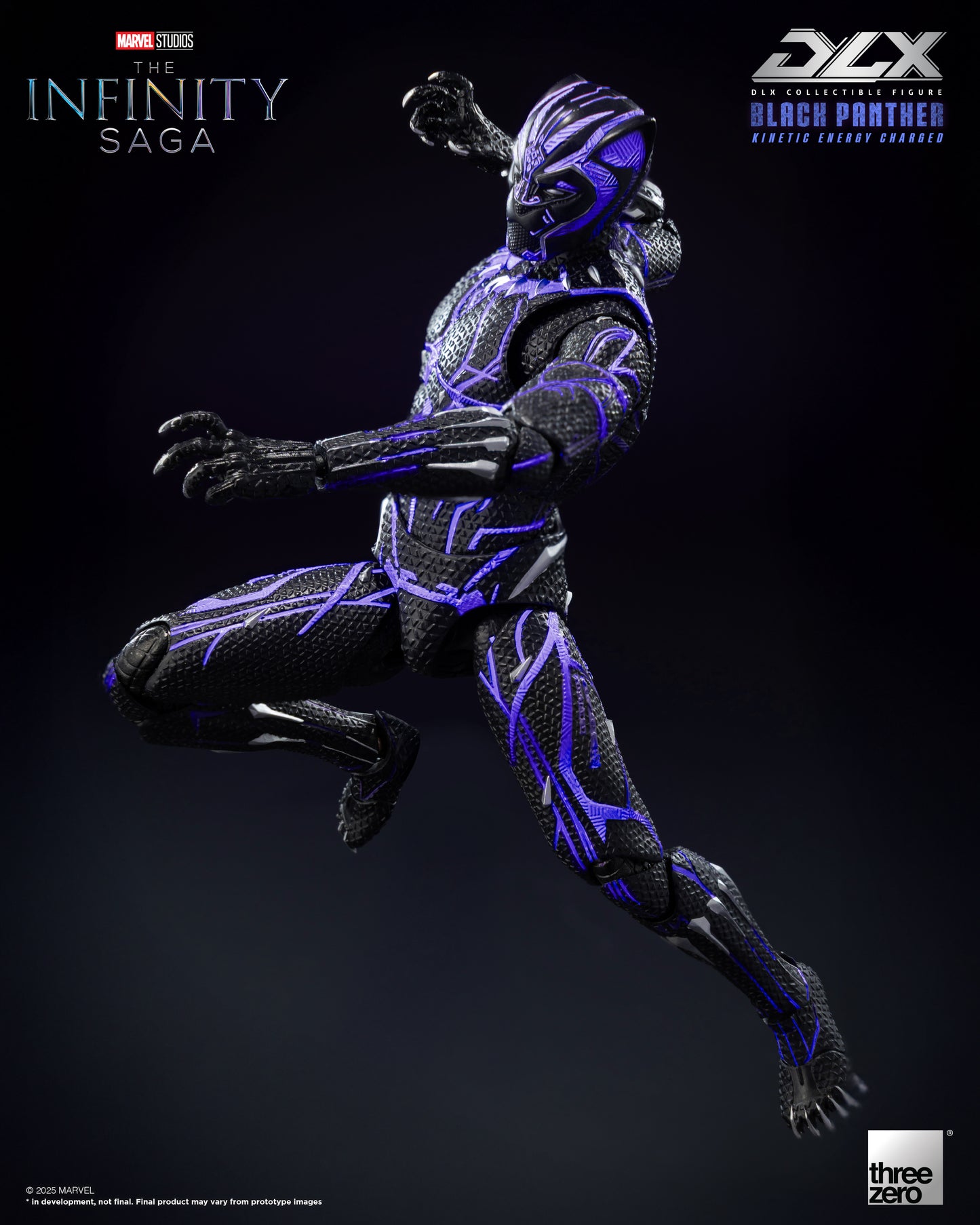 MARVEL STUDIOS INFINITY SAGA DLX BLACK PANTHER CHARGED Figure