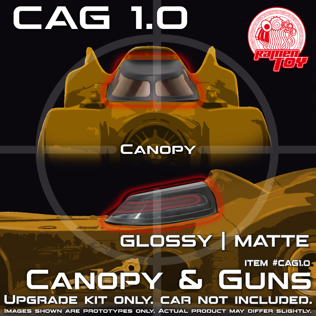 CAG SET 1.0 - Canopy & Guns Upgrade Kit / McFarlane 89 Batmobile