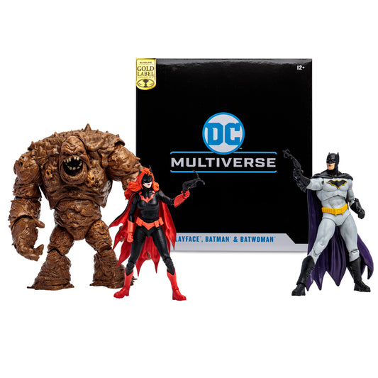 DC MULTIVERSE MULTIPACK - CLAYFACE/BATWOMAN/BATMAN