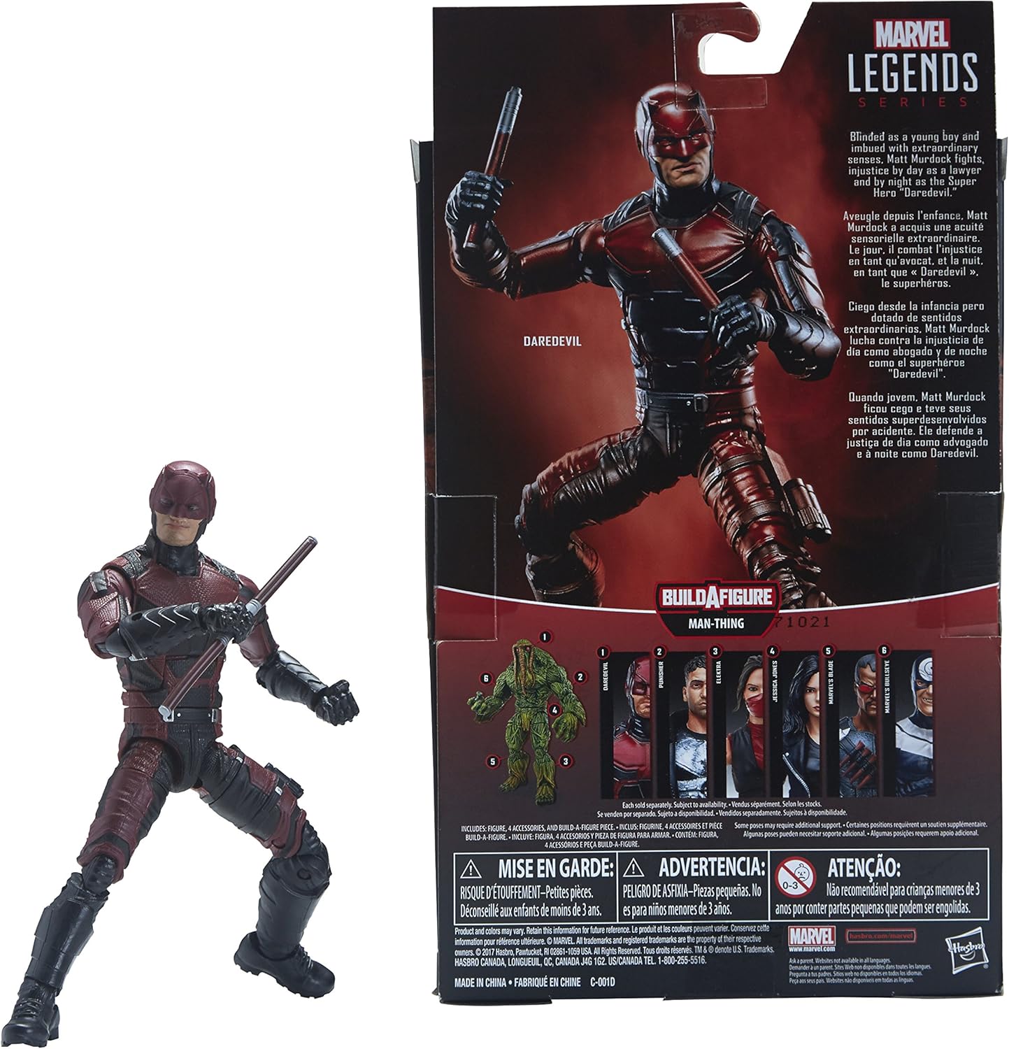 Marvel 6" Daredevil Action Figure - Build a Figure - Man-Thing