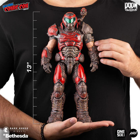 Figure Collection Doom DOOM Eternal - Doom Slayer ⅙ Scale Action Figure Mondo Crimson Variant ...