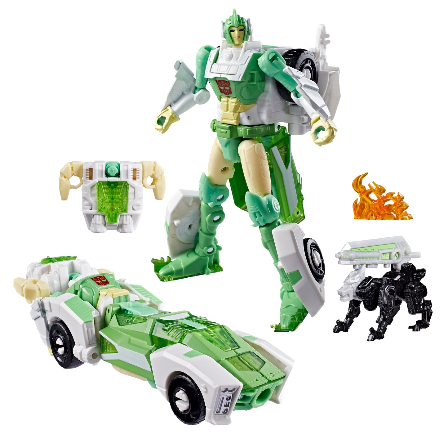 Transformers Generations War for Cybertron: Siege Deluxe Class WFC-S15 Autobot Greenlight with Dazzlestrike