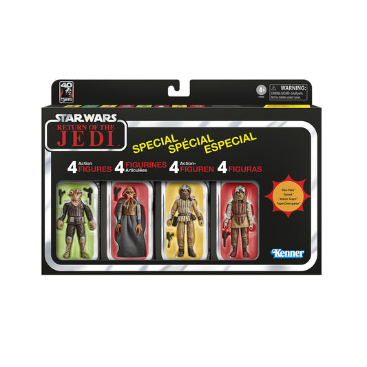 Star Wars The Vintage Collection Jabba’s Court Denizens, Star Wars: Return of the Jedi 3.75” Action Figures 4-Pack