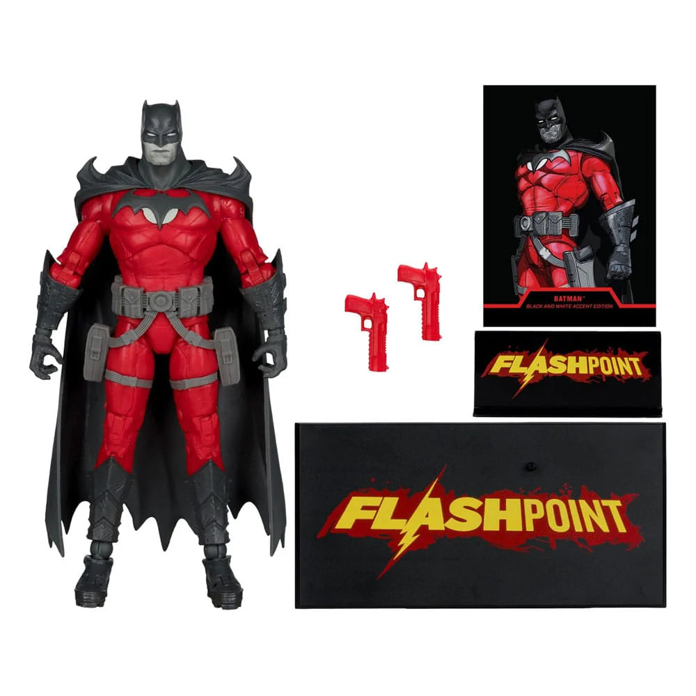 DC Multiverse Batman (Flashpoint) (Black & White Accent Edition) Gold Label *EB Games Exclusive**