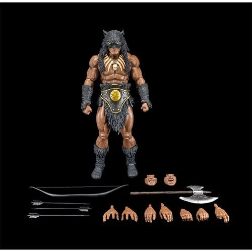 Fire and Ice Dark Wolf Animated Version 1:12 Scale Action Figure - Previews Exclusive