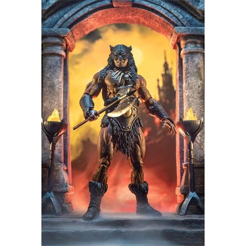 Fire and Ice Dark Wolf Animated Version 1:12 Scale Action Figure - Previews Exclusive