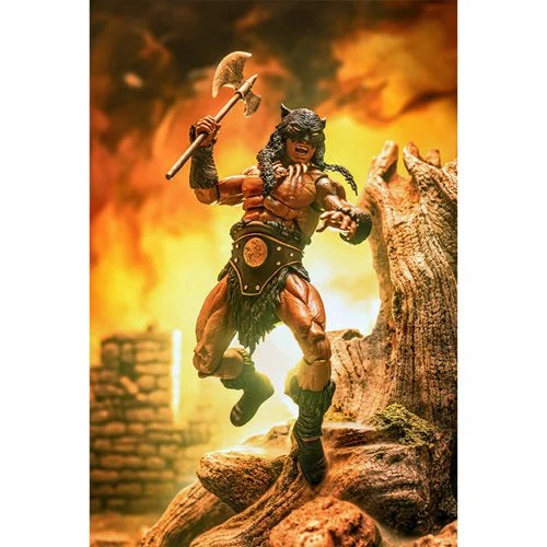 Fire and Ice Dark Wolf Animated Version 1:12 Scale Action Figure - Previews Exclusive