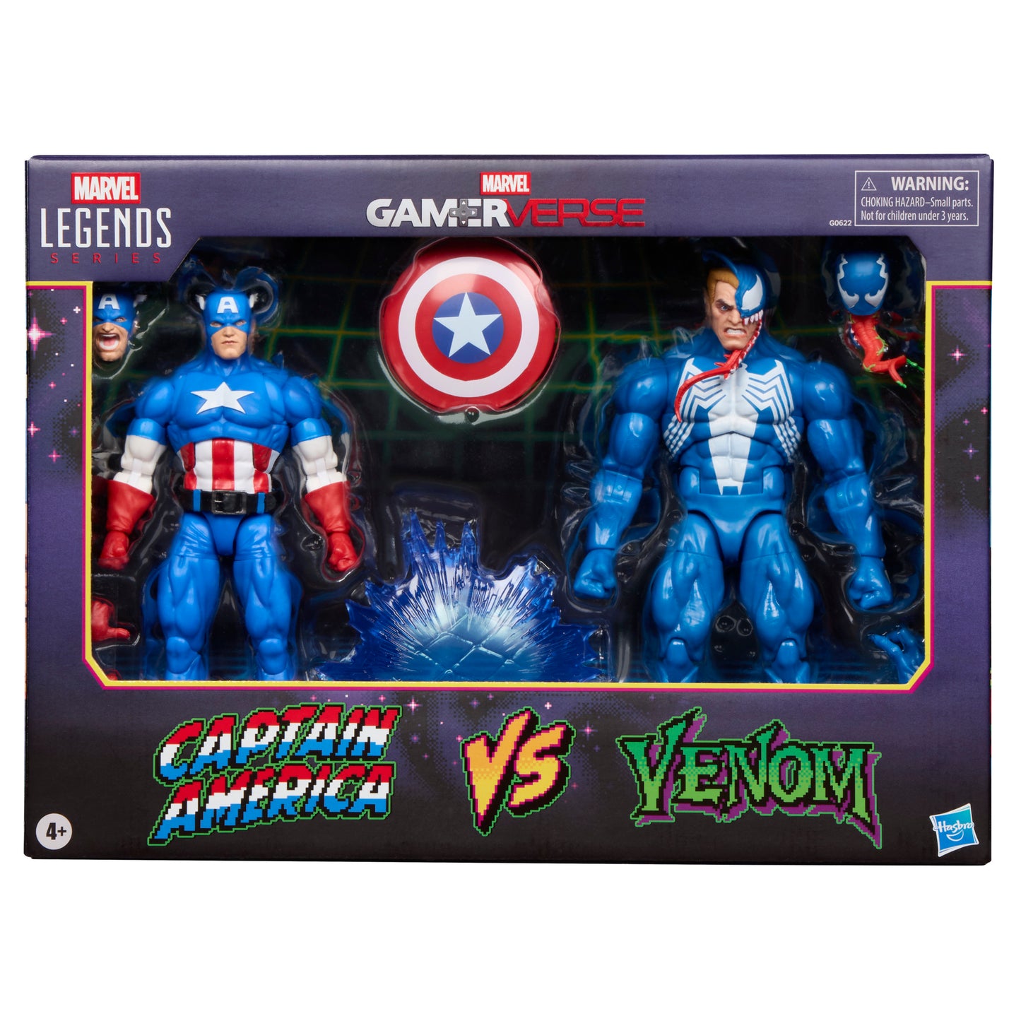 Marvel Legends Series Gamerverse Captain America vs Venom Action Figure Collectibles