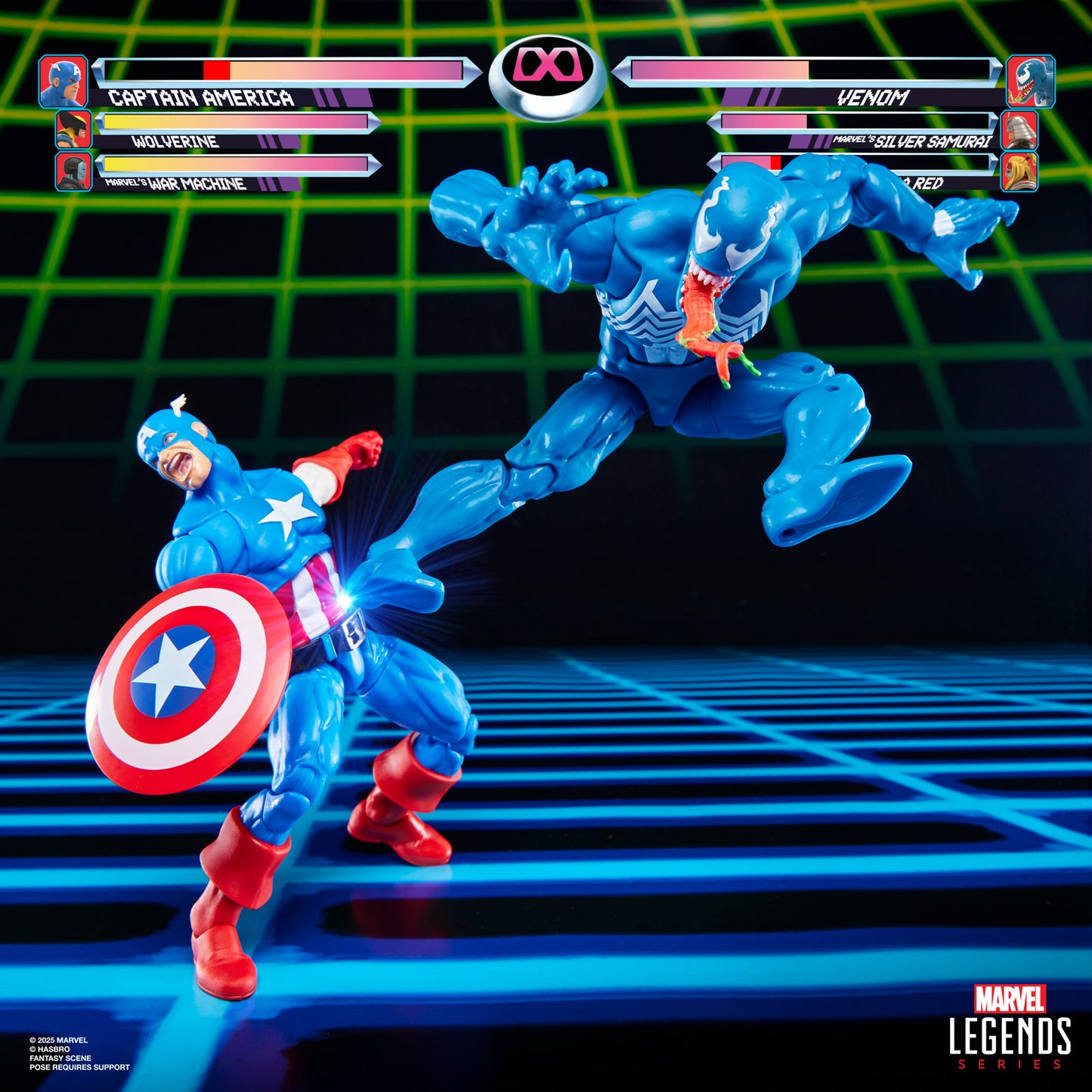 Marvel Legends Series Gamerverse Captain America vs Venom Action Figure Collectibles