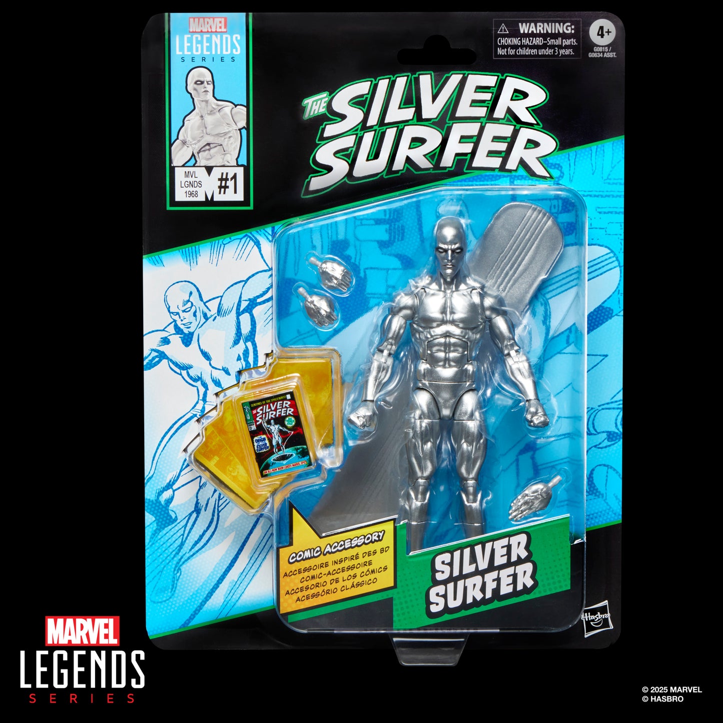 Marvel Legends Series Silver Surfer, Fantastic Four Comics-Inspired Action Figure