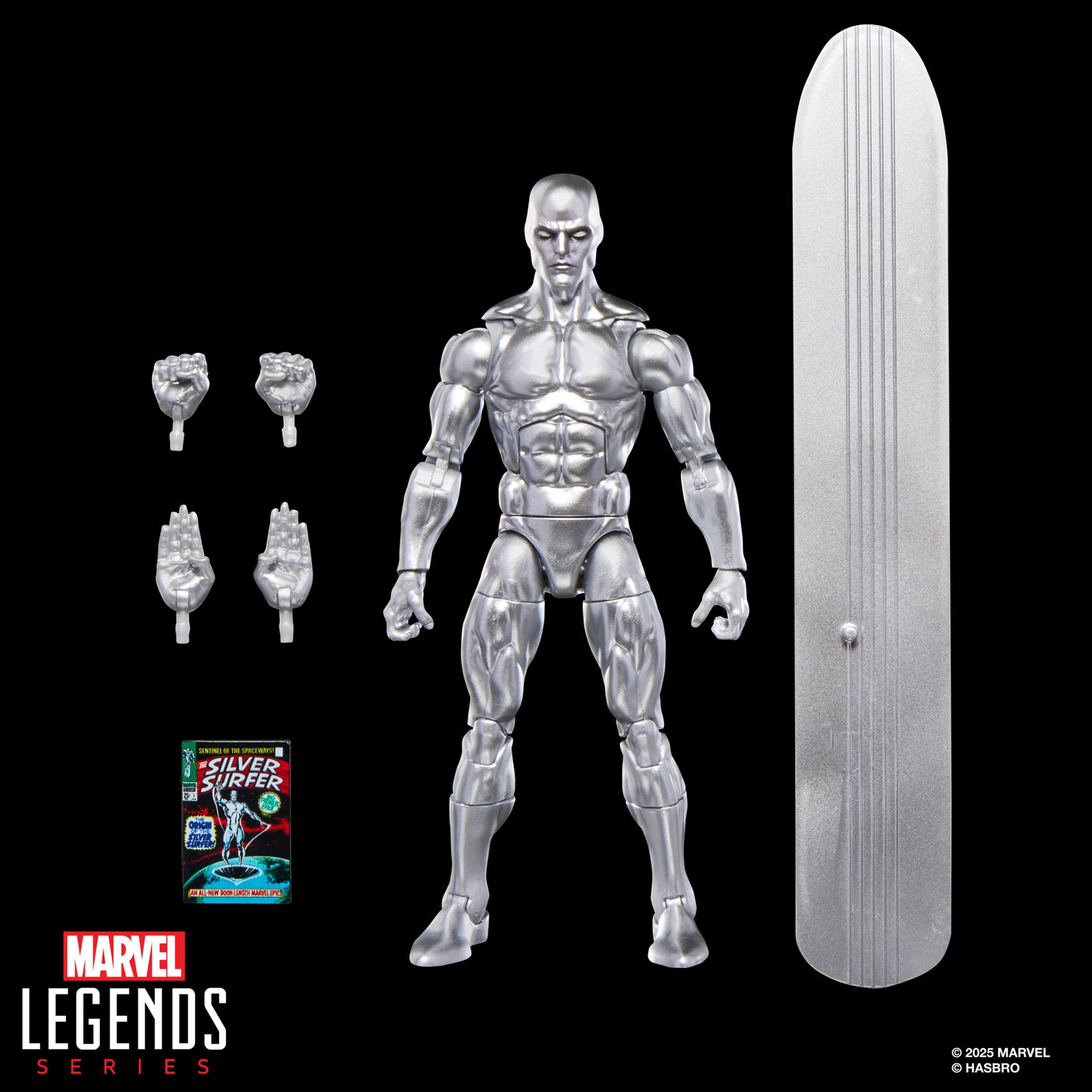 Marvel Legends Series Silver Surfer, Fantastic Four Comics-Inspired Action Figure