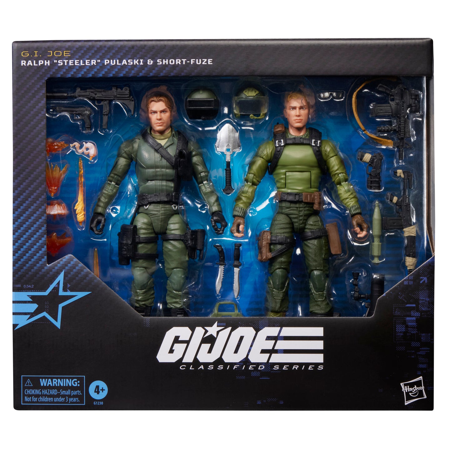 G.I. Joe Classified Series #181, Ralph “Steeler” Pulaski & Short-Fuze Action Figure Set