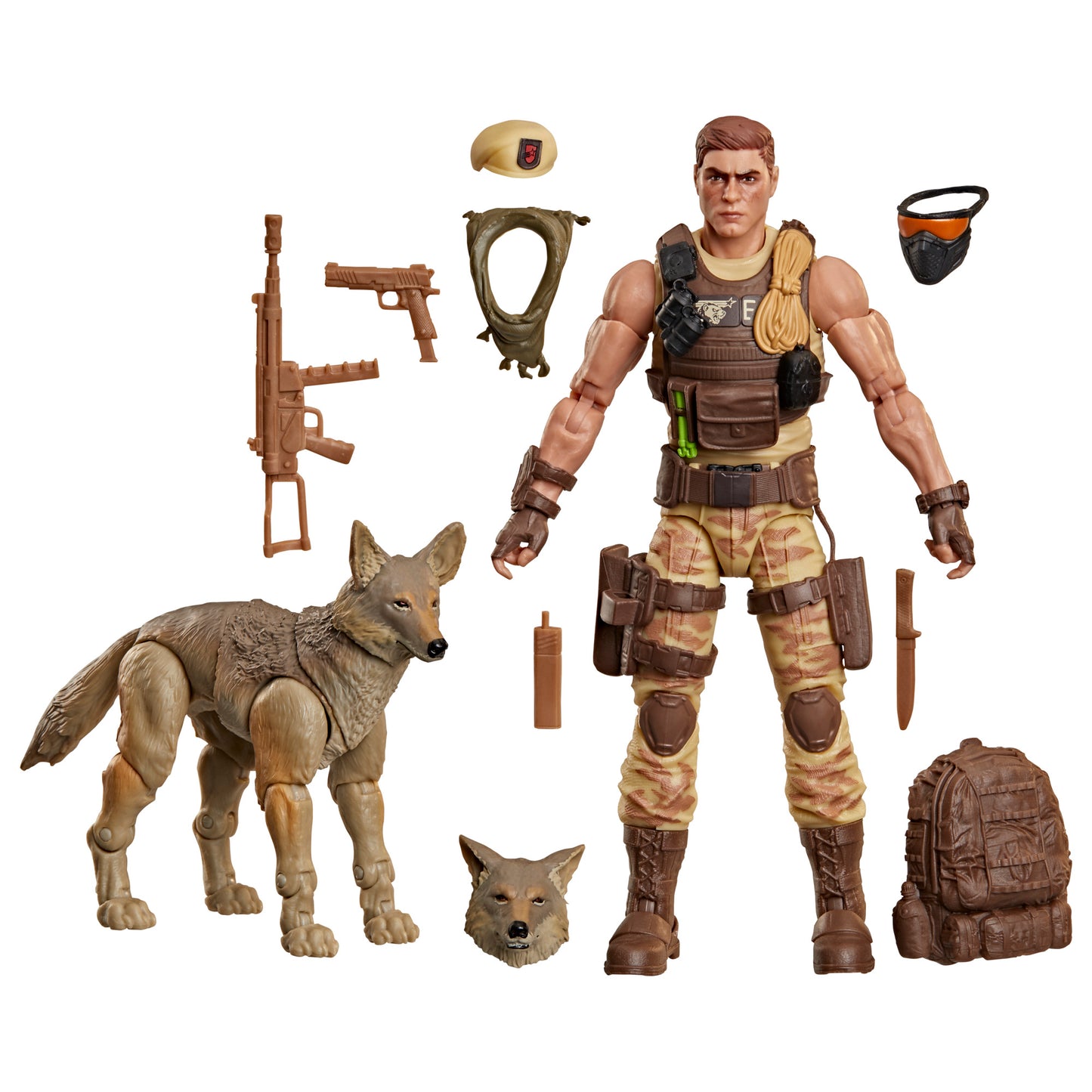 G.I. Joe Classified Series #217, Dusty & Coyote Sandstorm Action Figure and Pet