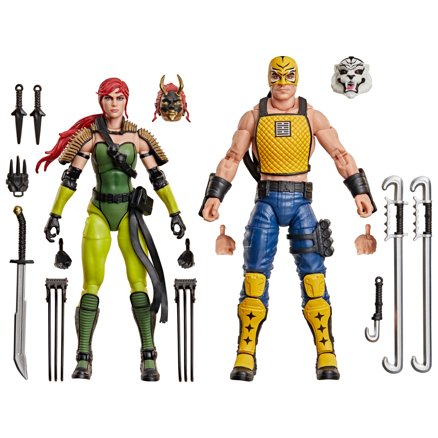 G.I. Joe Classified Series #212, Ninja Force Scarlett and T'Jbang Action Figure Set **Target Exclusive**