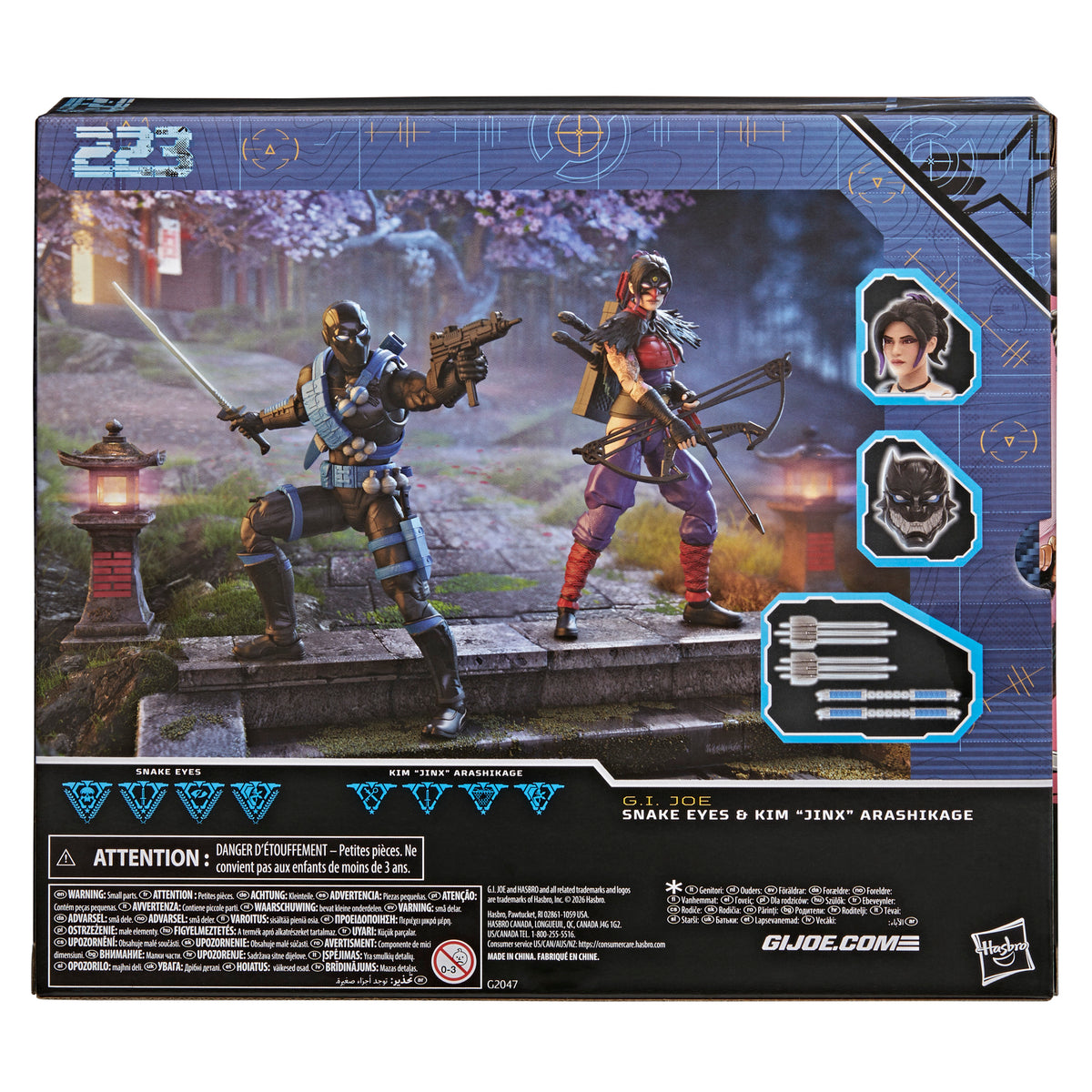 G.I. Joe Classified Series #223, Ninja Force Snake Eyes & Kim "Jinx" Arashikage **Target Exclusive**