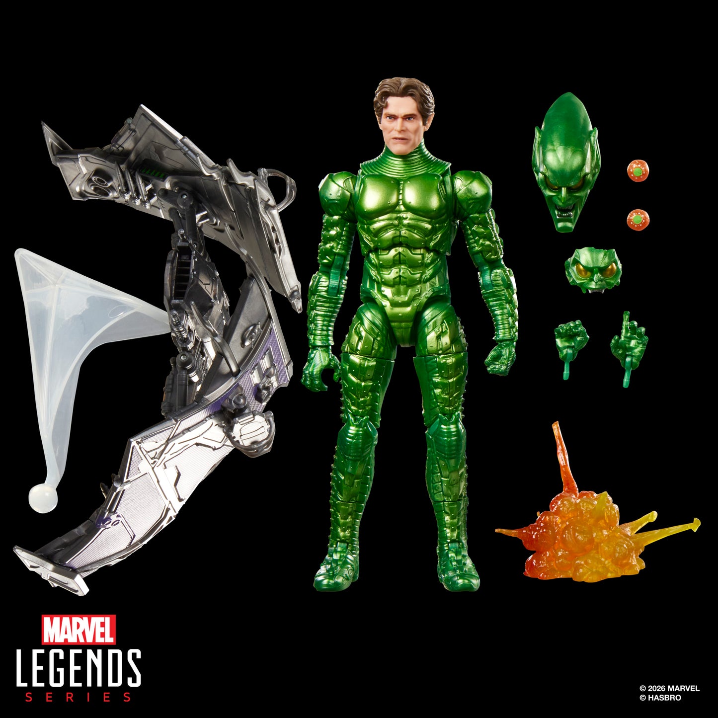 Marvel Legends Series Green Goblin, Spider-Man: No Way Home Deluxe 6” Action Figure Set