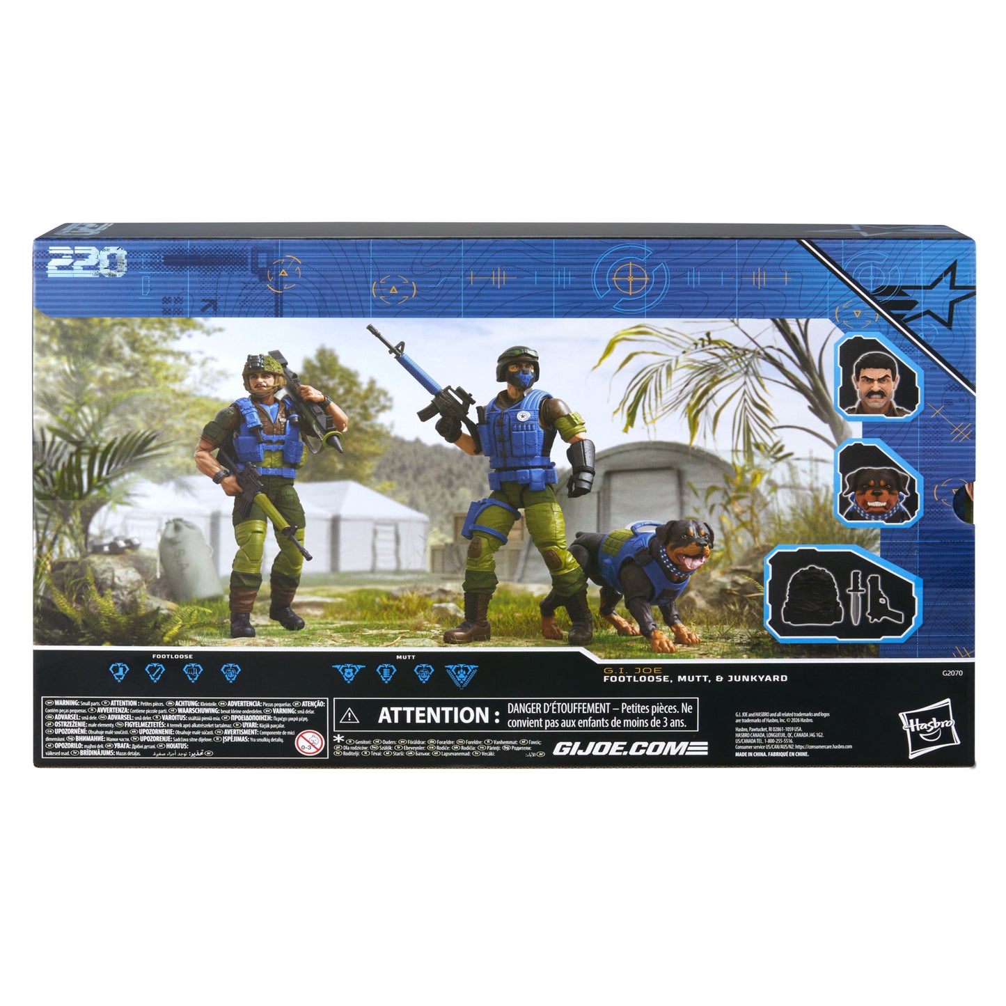 G.I. Joe Classified Series #220, Mad Marauders Footloose, Mutt, & Junkyard