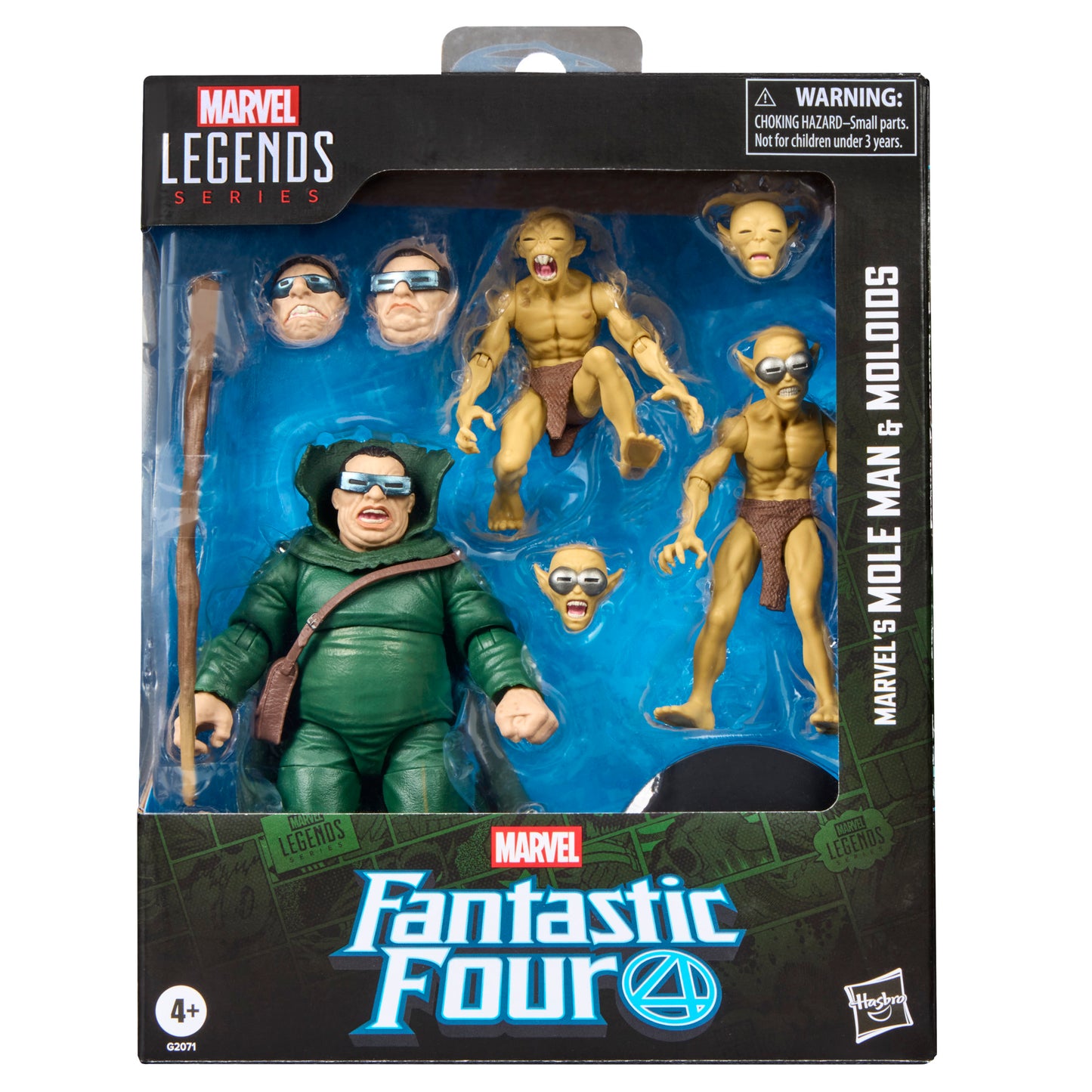 Marvel Legends Series Marvel's Mole Man & Moloids, Fantastic Four Comics Action Figure Multi-Pack