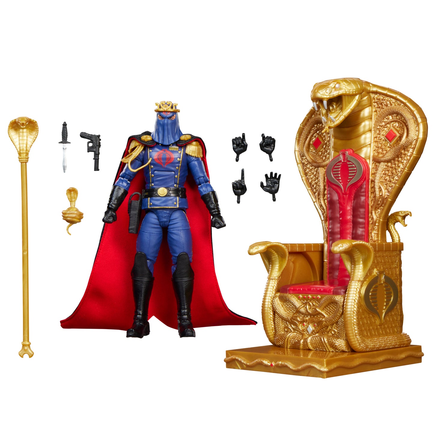 G.I. Joe Classified Series #221, Cobra Commander in dress uniform Action Figure & throne