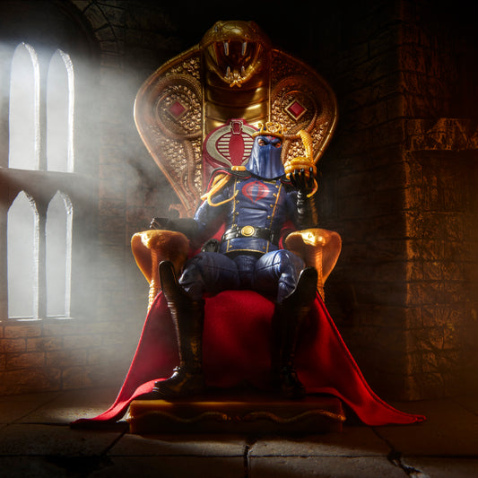 G.I. Joe Classified Series #221, Cobra Commander in dress uniform Action Figure & throne
