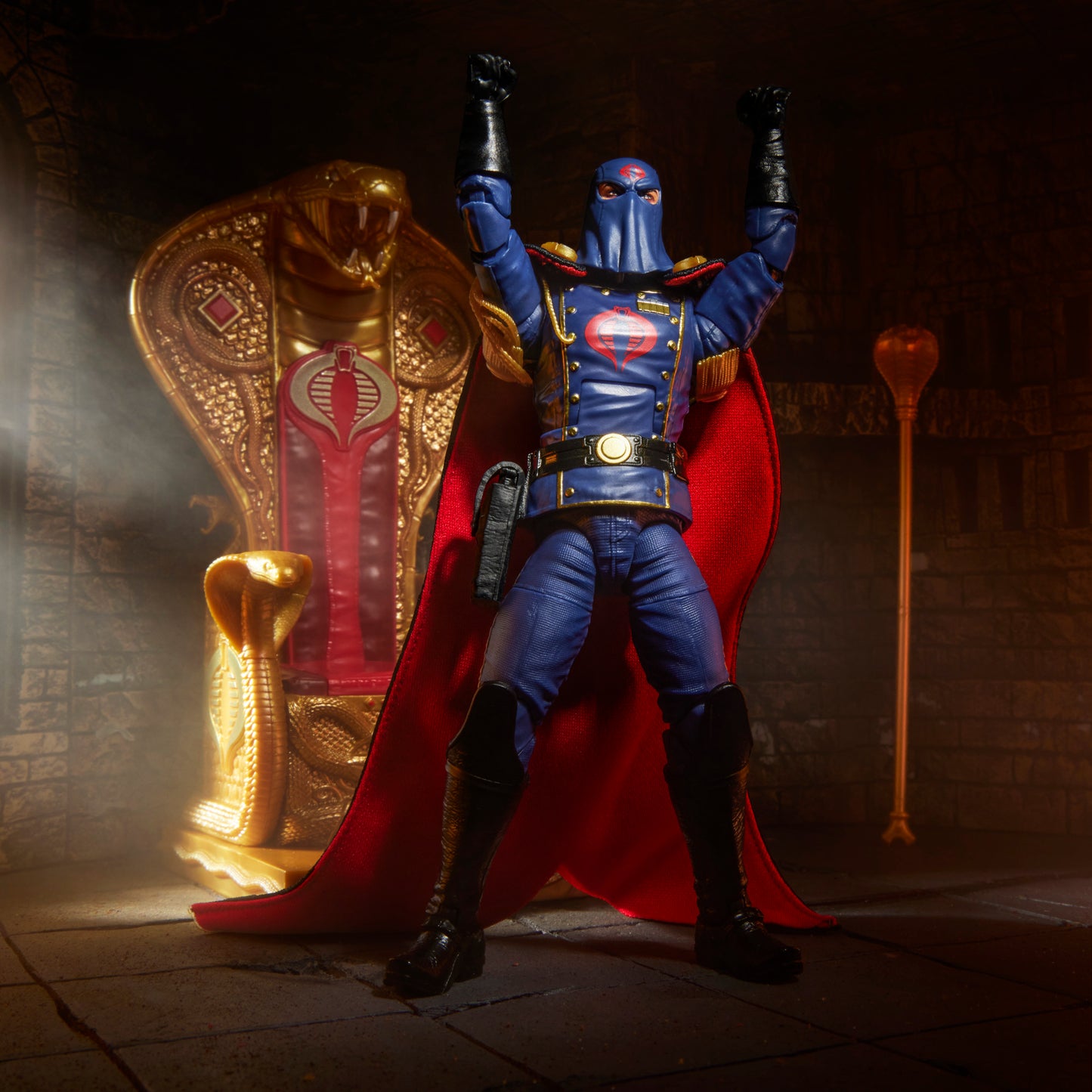 G.I. Joe Classified Series #221, Cobra Commander in dress uniform Action Figure & throne