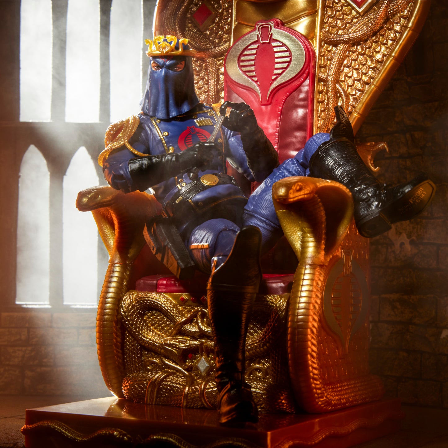 G.I. Joe Classified Series #221, Cobra Commander in dress uniform Action Figure & throne
