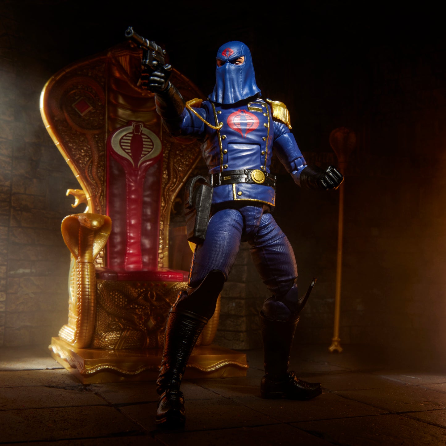 G.I. Joe Classified Series #221, Cobra Commander in dress uniform Action Figure & throne