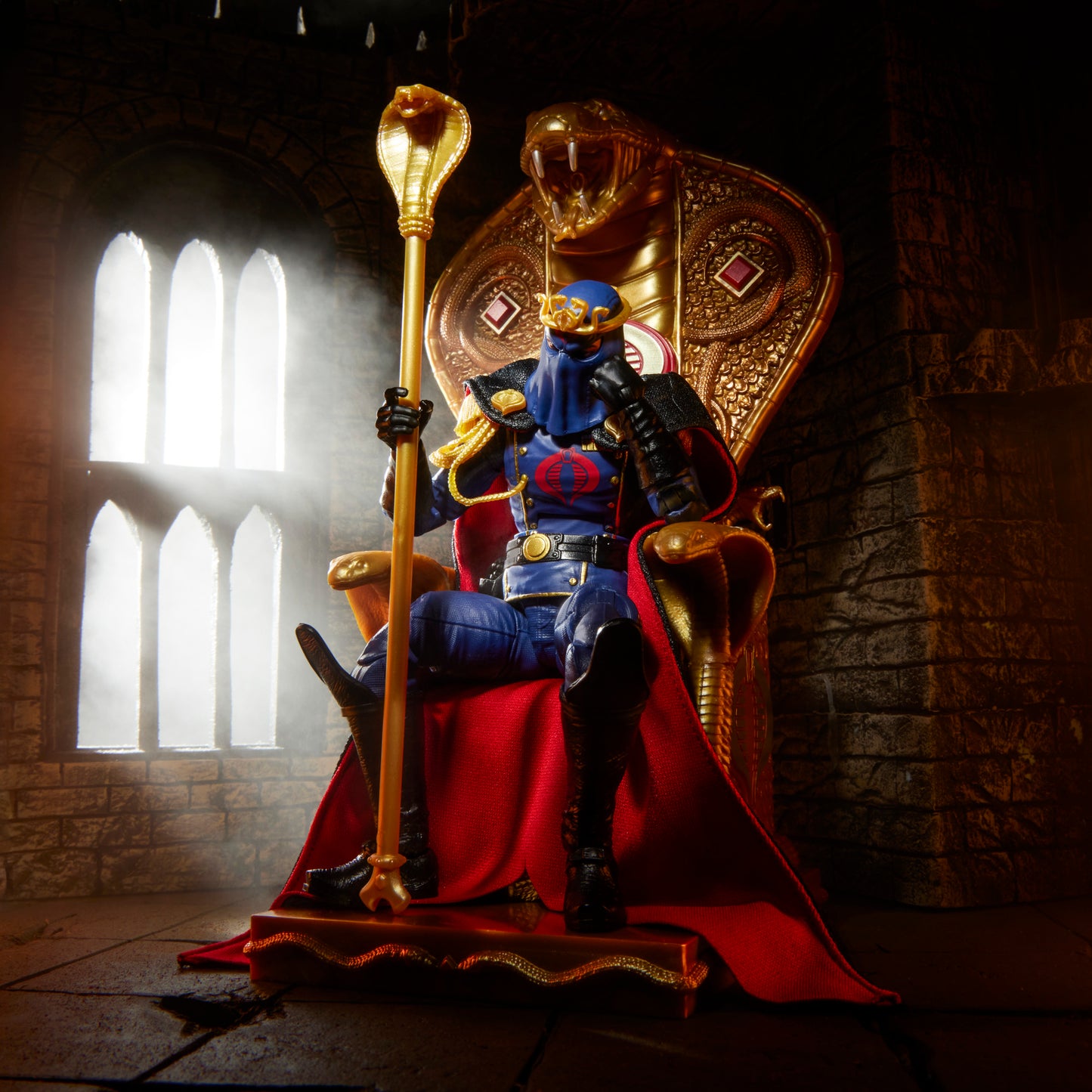 G.I. Joe Classified Series #221, Cobra Commander in dress uniform Action Figure & throne