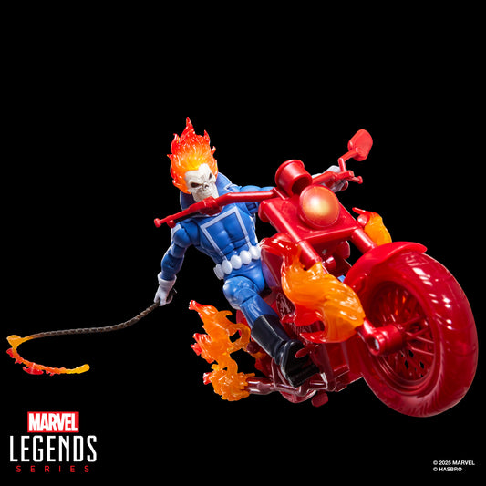 Marvel Legends Series Ghost Rider, Johnny Blaze Action Figure with Motorcycle