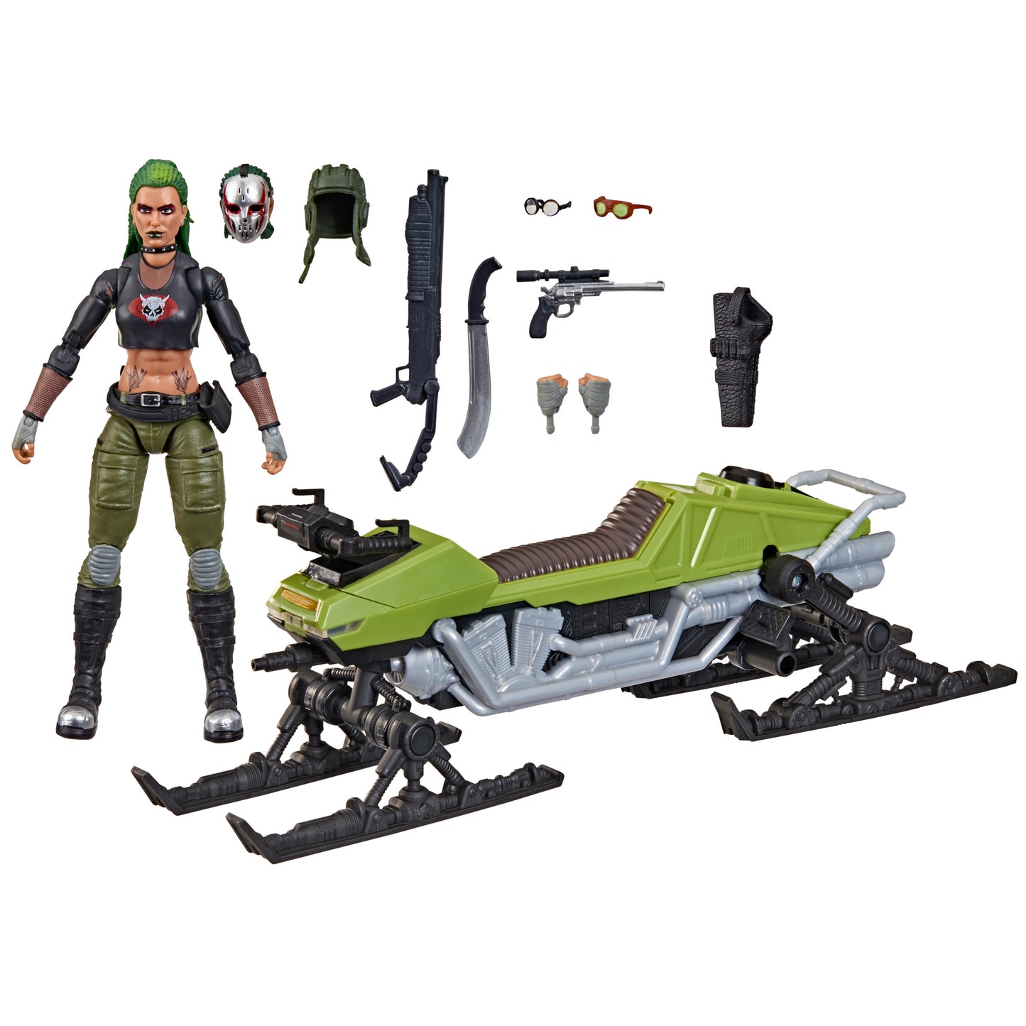 G.I. Joe Zanya Action Figure & Dreadnok Chameleon Vehicle