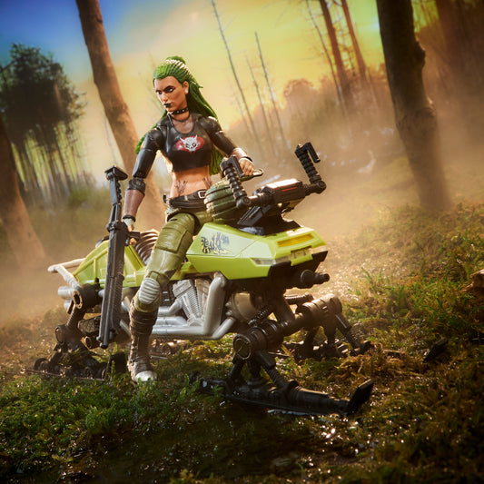 G.I. Joe Zanya Action Figure & Dreadnok Chameleon Vehicle