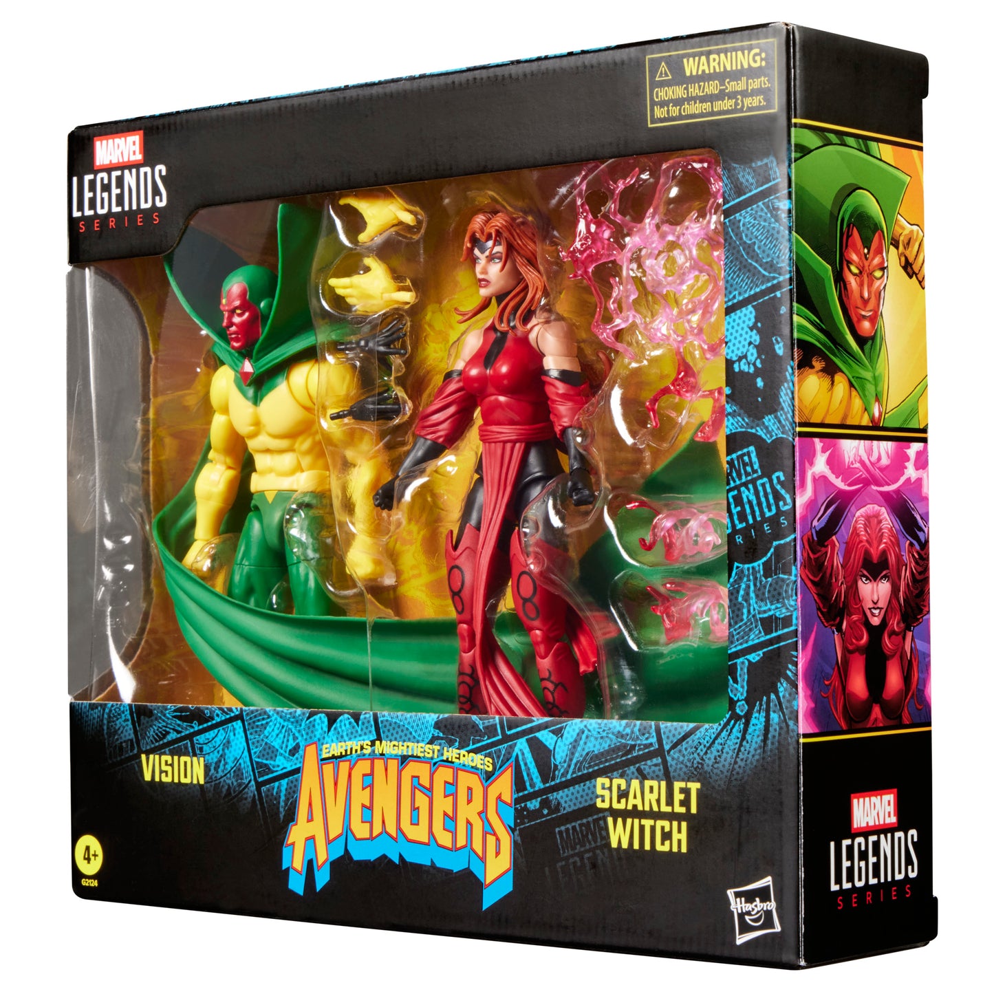 Marvel Legends Series Vision & Scarlet Witch, Avengers: The Crossing Comics Collectible 6-Inch Action Figures