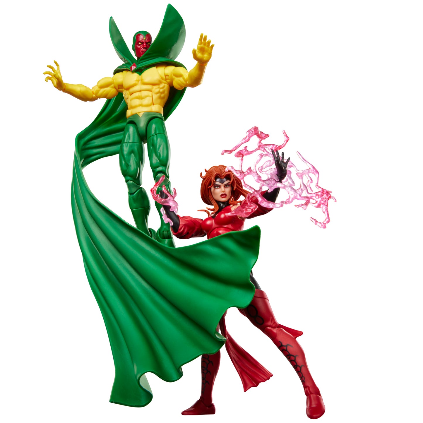 Marvel Legends Series Vision & Scarlet Witch, Avengers: The Crossing Comics Collectible 6-Inch Action Figures