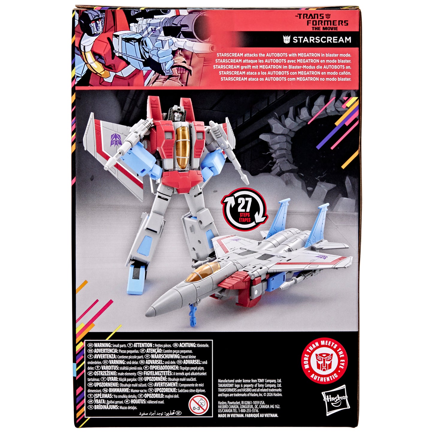 Transformers Studio Series Starscream MTMTE Collection The Transformers: The Movie Voyager Class Action Figure **Target Exclusive**