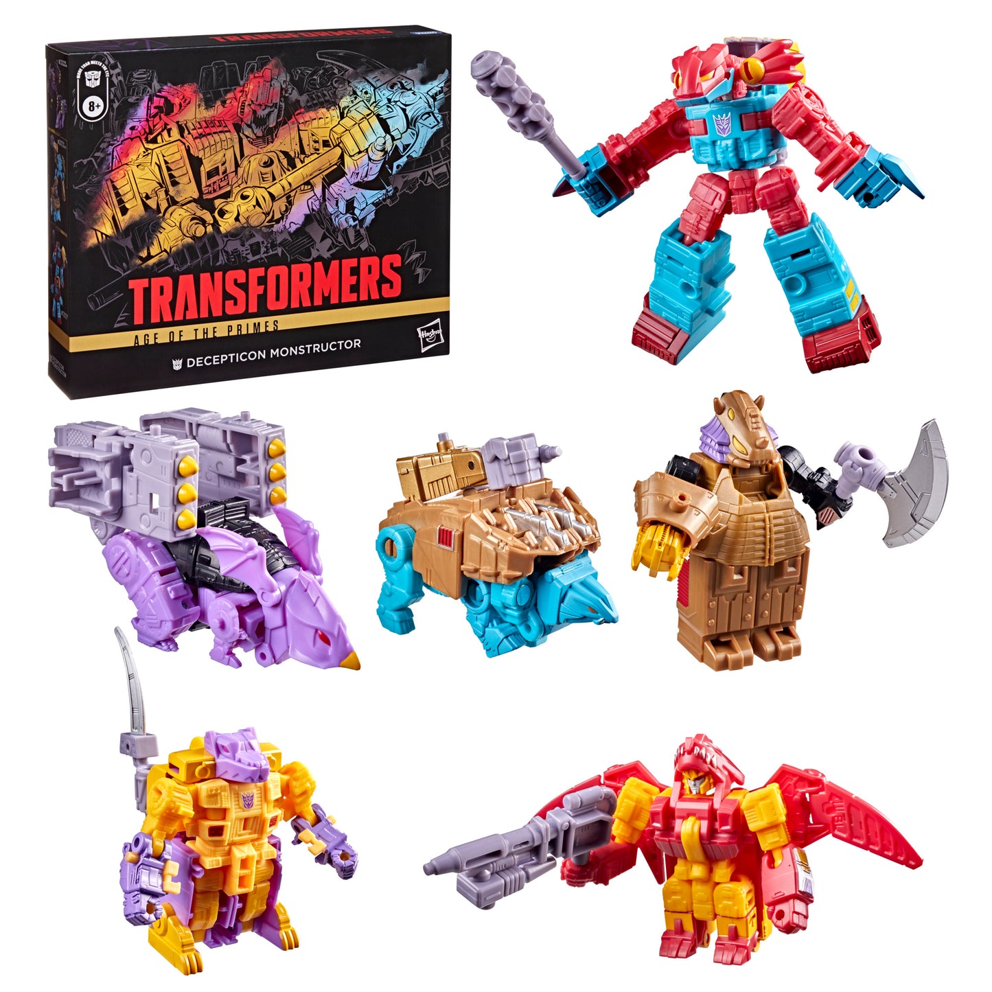 Transformers Age of the Primes Decepticon Monstructor Combiner Figure Set