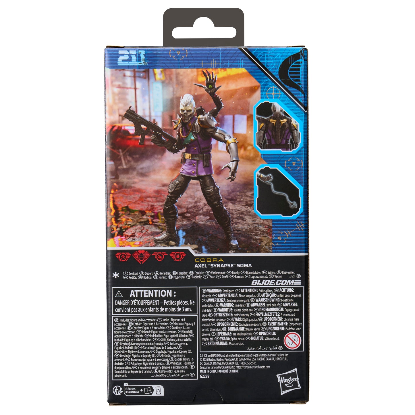 G.I. Joe Classified Series 211, Axel "Synapse" Soma, 6 Inch Action Figure